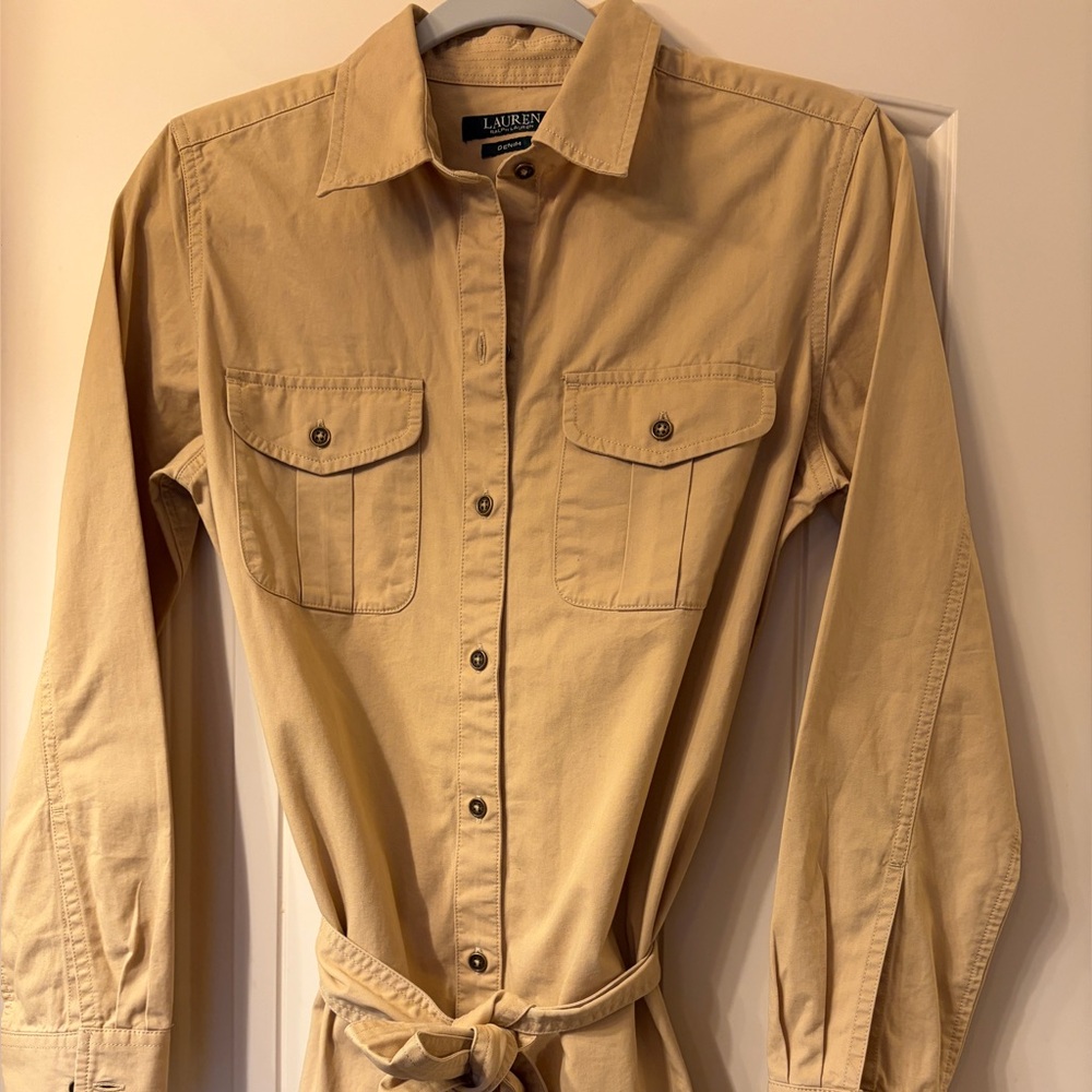 Ralph Lauren Beige Shirt Dress